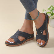 Korvalie - Komfort-Sandalen mit Zierperforation