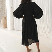 Alessia – Lockeres Boho-Kleid mit V-Ausschnitt