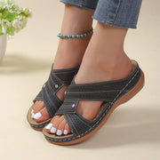 Korvalie - Komfort-Sandalen mit Zierperforation