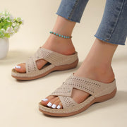 Korvalie - Komfort-Sandalen mit Zierperforation