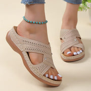 Korvalie - Komfort-Sandalen mit Zierperforation