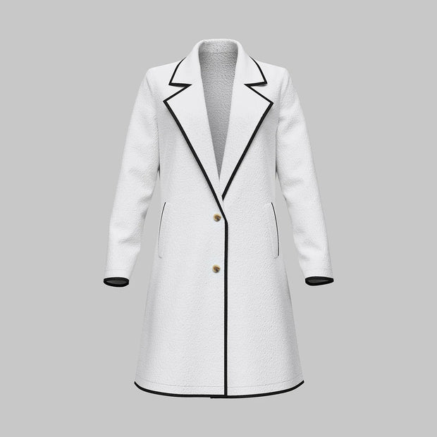Friedrich – Manteau élégant aux détails contrastés