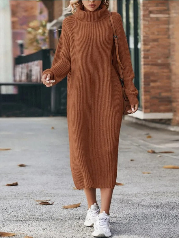 Alexander - Gemütliches Rollkragen-Strickkleid