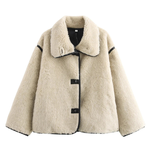 Friedrich – Kuschelige Teddyjacke mit klassischem Kragen