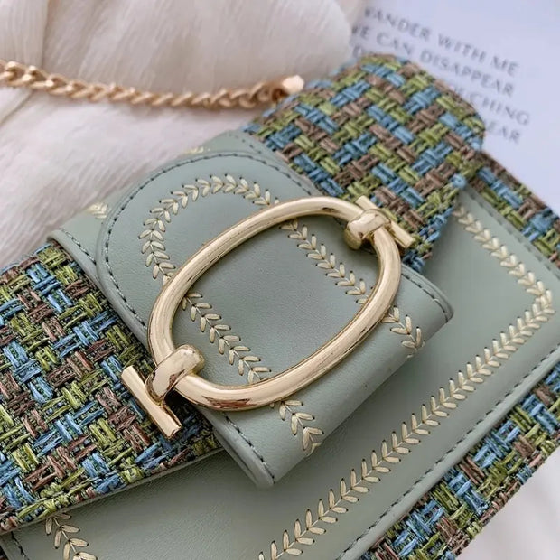 Corina - Sac bandoulière en lin/coton