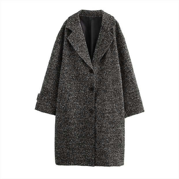 Felix – Manteau long en laine à la coupe classique