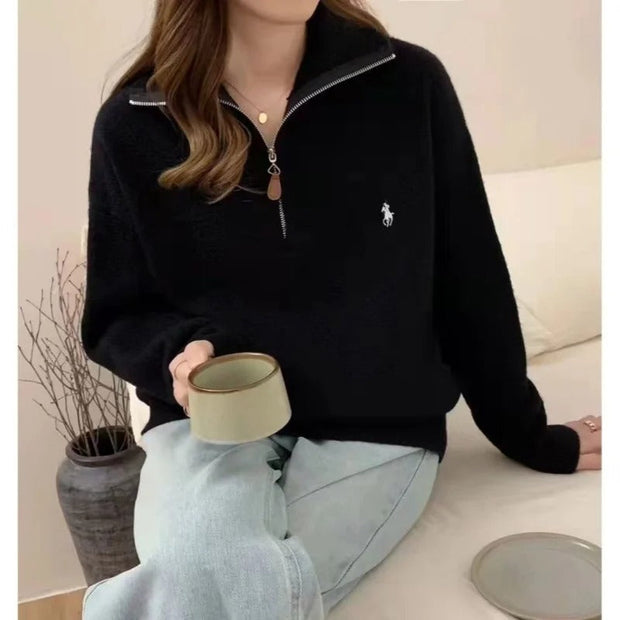 Friedrich – Bequemer Pullover mit Reißverschluss