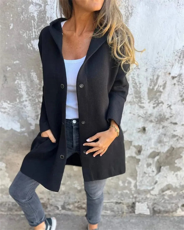 Gisela - Bequemer Hoodie-Cardigan