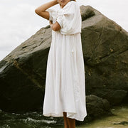 Alessia – Lockeres Boho-Kleid mit V-Ausschnitt