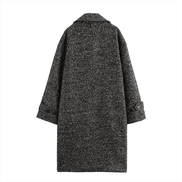 Felix – Manteau long en laine à la coupe classique