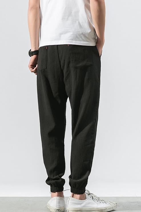 Jorven - Bequeme Freizeithose mit elastischen Bündchen