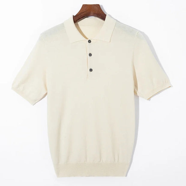 Jorven - Klassisches Poloshirt mit Knopfleiste
