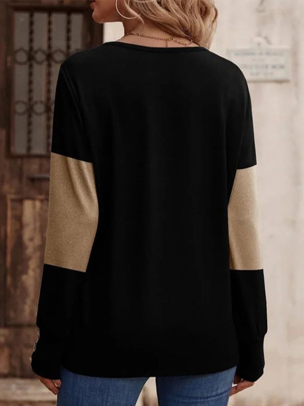 Elisaria – Chemise élégante à col en V