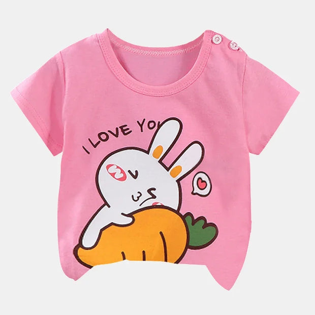 Patrick - T-shirts d'été à manches courtes pour bébé, 100 % coton
