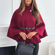 Luisa - Stilvolles Cape mit Gürtel