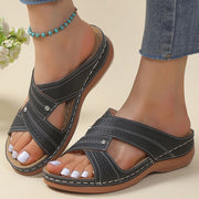 Korvalie - Komfort-Sandalen mit Zierperforation