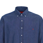 Dietrich - Chemise en jean classique avec patte de boutonnage