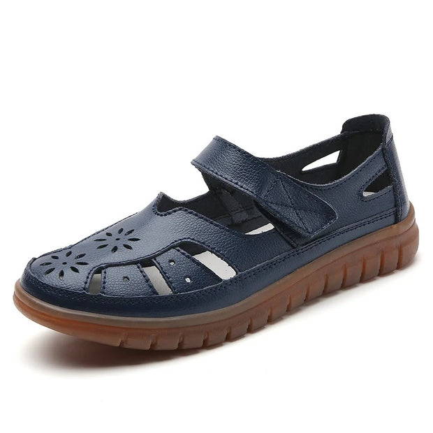 Korvalie - Bequeme Sommerschuhe mit Klettverschluss