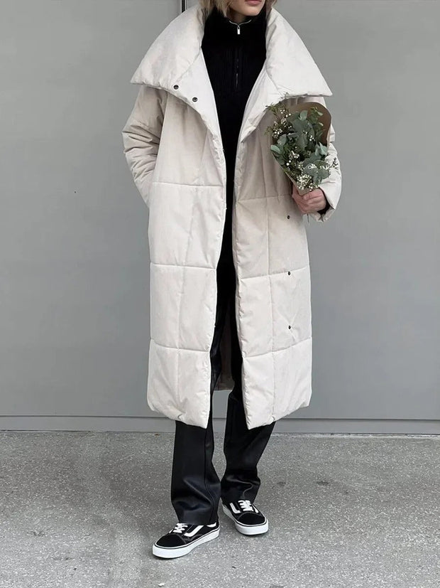 Alex - Eleganter Steppmantel mit Gürtel