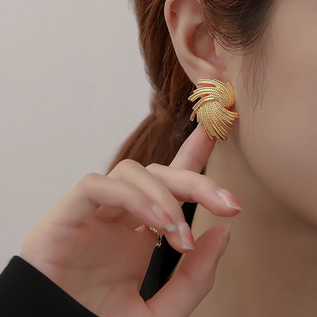 Ivy - Boucles d'oreilles géométriques torsadées