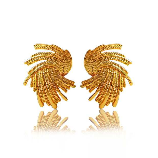Ivy - Boucles d'oreilles géométriques torsadées