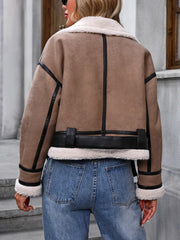 Luisa – Stilvolle Fliegerjacke aus Lammfellimitat