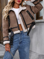 Luisa – Stilvolle Fliegerjacke aus Lammfellimitat