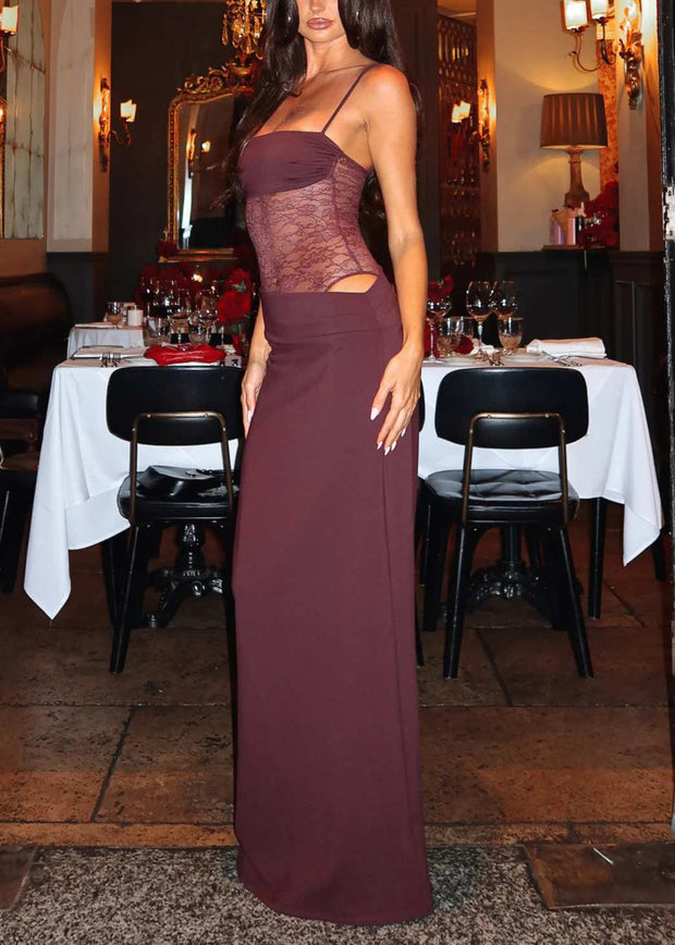 Lucy - Spitzen-Maxikleid