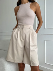 Juliann - Short d'été taille haute pour femme