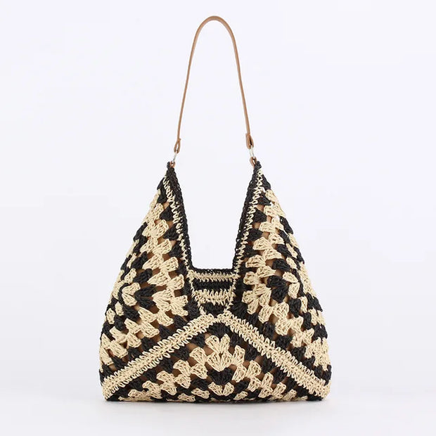 Lena - Grand sac de plage en paille