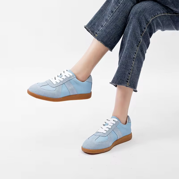 Elsie - Baskets en cuir véritable pour femme