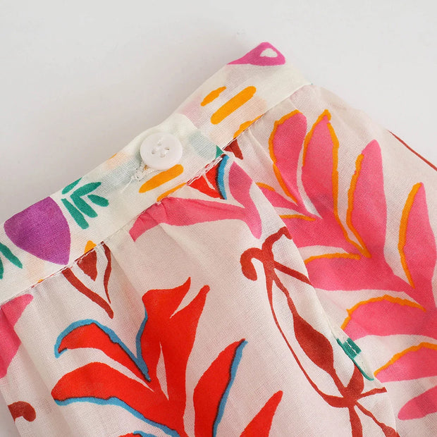 Karoline - Robe midi fleurie