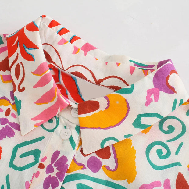 Karoline - Robe midi fleurie