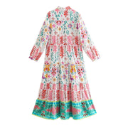 Karoline - Robe midi fleurie