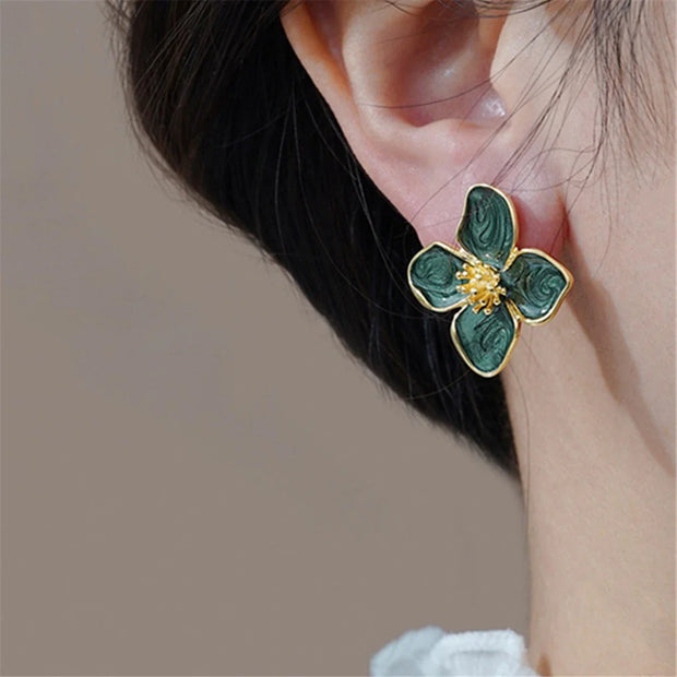 Ivy - Hibiskus Ohrstecker
