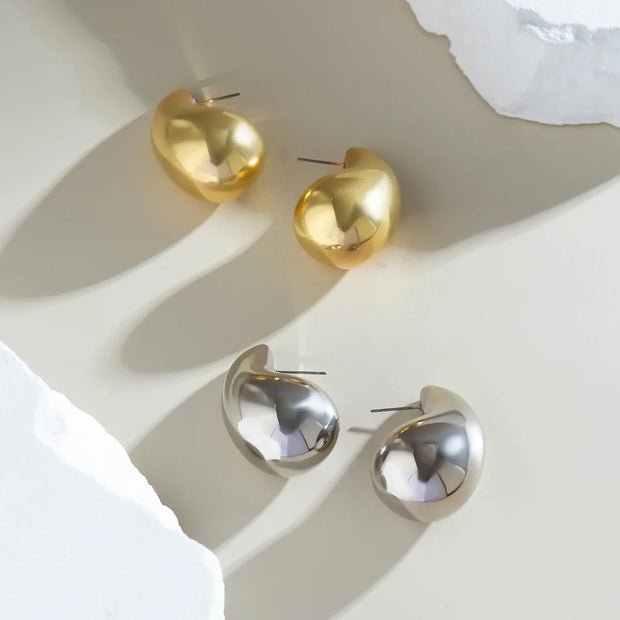Ivy - Boucles d'oreilles goutte d'eau dorées