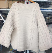 Luisa – Grober Zopfmusterpullover