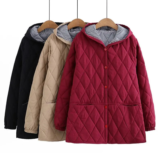 Alexander - Übergroße Winterjacke aus Baumwolle für Damen