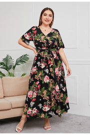 Juliann - Robe d'été grande taille à col en V