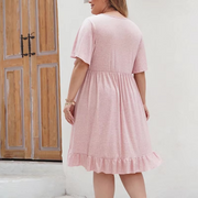 Carlotta - Robe d'été ludique avec détails en dentelle