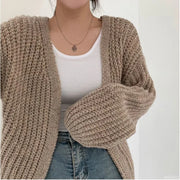 Alexander - Übergroße Strickjacke aus grobem Strick