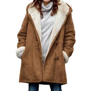 Elsie - Manteau doublé polaire avec capuche