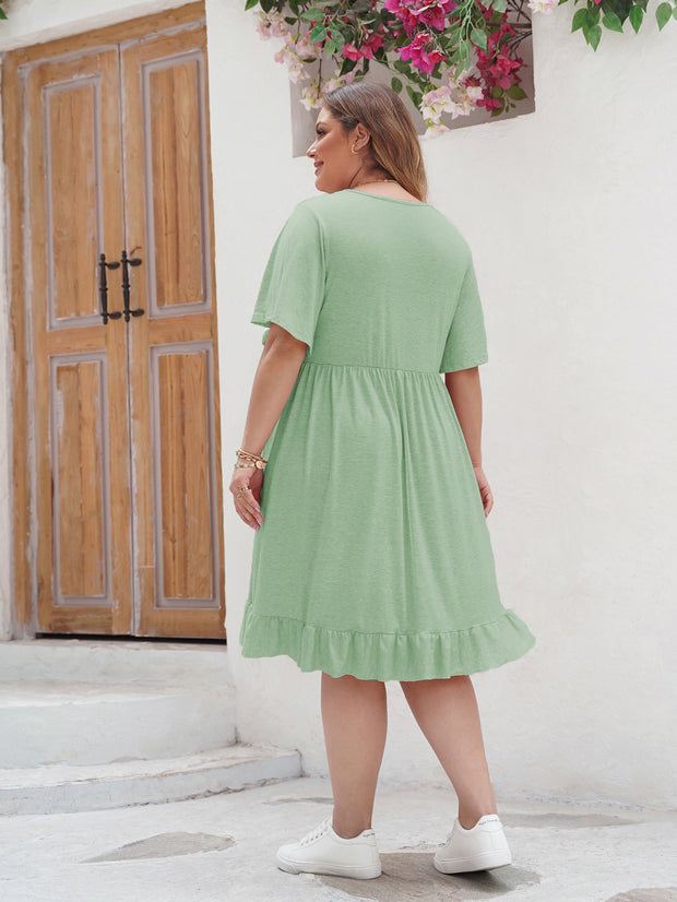 Carlotta - Robe d'été ludique avec détails en dentelle