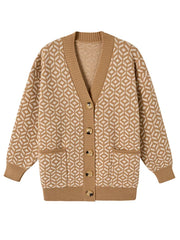 Lia - Cardigan élégant en maille avec patte de boutonnage