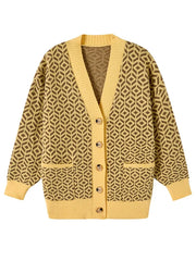 Lia - Cardigan élégant en maille avec patte de boutonnage