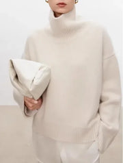 Luisa – gemütlicher gestrickter Midi-Pullover