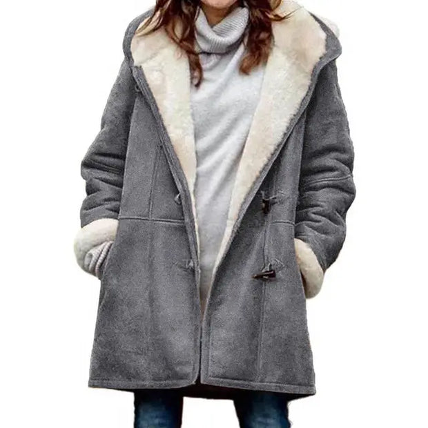 Elsie - Manteau doublé polaire avec capuche