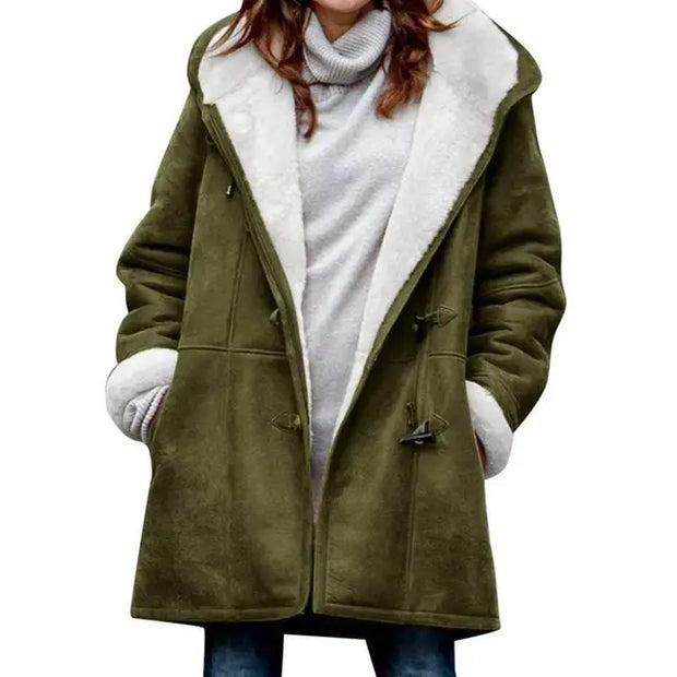 Elsie - Manteau doublé polaire avec capuche