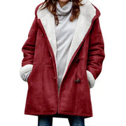 Elsie - Manteau doublé polaire avec capuche