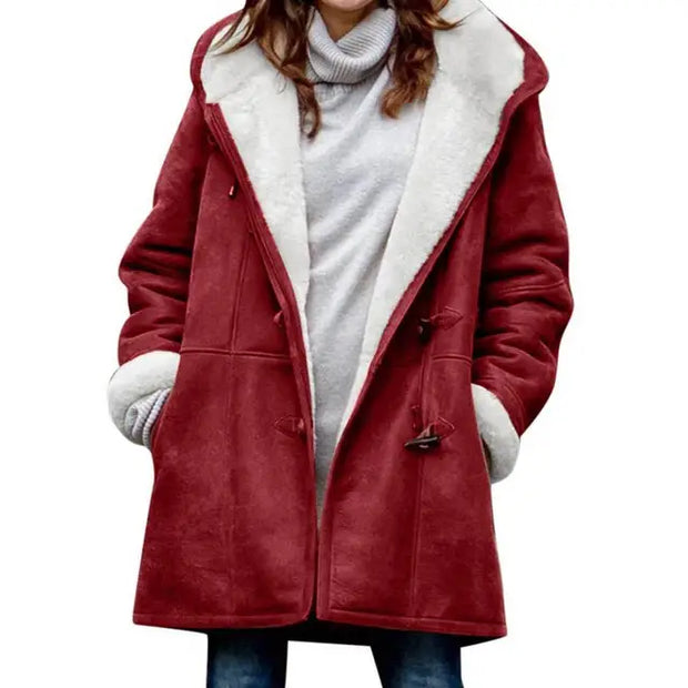 Elsie - Manteau doublé polaire avec capuche